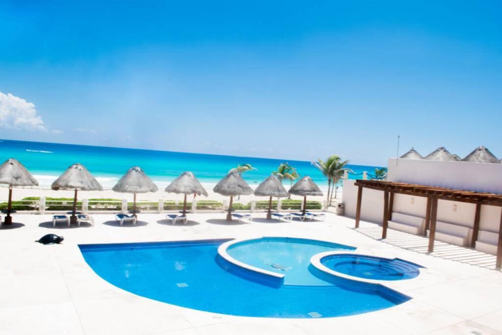 קנקון Villas Marlin 108, A Pie De Playa, Albercas, Jacuzi, Ubicacion Inmejorable מראה חיצוני תמונה