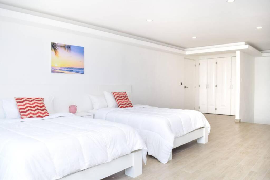 קנקון Villas Marlin 108, A Pie De Playa, Albercas, Jacuzi, Ubicacion Inmejorable מראה חיצוני תמונה